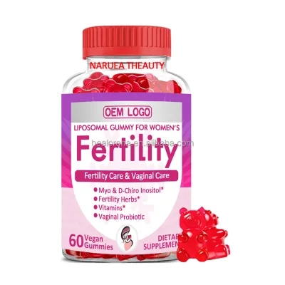 OEM/ODM/OBM Organic Fertility Gummies Supplements Aid Ovulation Prenatal Folic Acid Multivitamins Fertility Support Gummies