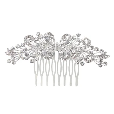 Wedding Hair Comb Faux Pearl Crystal Hair Accessories Rhinestone Pearl Hair Side Comb Clips for Bride Bridesmaid