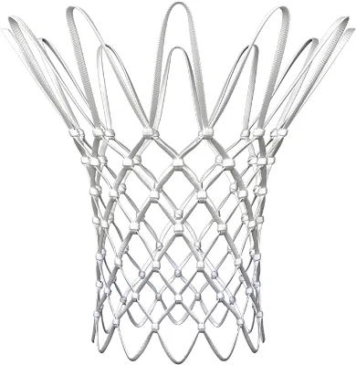 High Quality Professional Match Pure White Polyester/nylon Basketball Net Manufacturer
