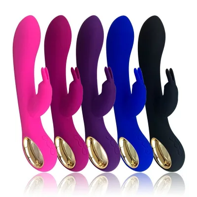 Black Purple Pink Red Heating 10 Speeds IPX 7 Waterproof Silicone Woman Vibrator Rabbit Adult Sex Toy for Women