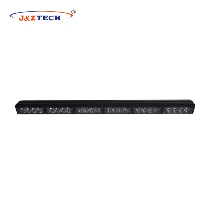 72W Dual-Color 73cm Traffic Advisor LED Warning Light Bar New 6 LED Module
