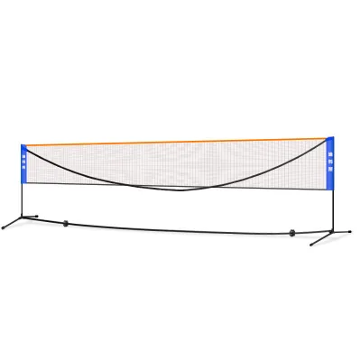 Boulder Portable 6M Badminton Net Set - for Tennis, Soccer Tennis, Pickleball, Easy Setup Nylon Sports Net With Poles