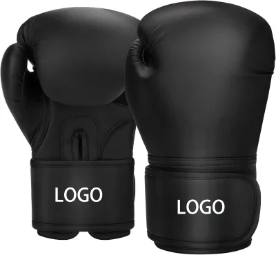 Custom Made PU Leather Boxing Gloves Adults Custom Logo Fitness Professional Boxing Gloves