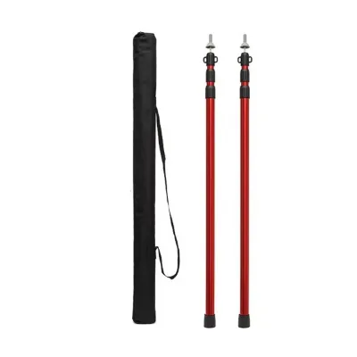 Upgraded Adjustable Tent Poles Heavy Duty Aluminum Shade Sail Poles Canopy Awning Support Poles Set Sun Shade Cloth Poles