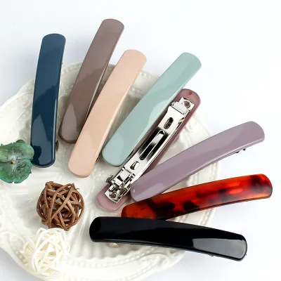 Korean Version Matte Back Head Steel Clip Simple Large Women's Hair Clip Fashionable Spring Clip Wholesale for Party Occasions