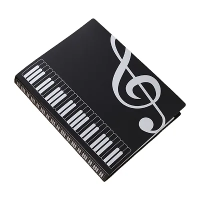 Custom Plastic Music Sheet Folder Music Organizer with clear 40 Pockets File Folder