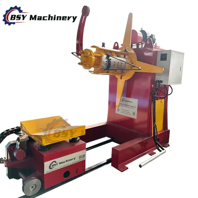 5 Tons Hydraulic Decoiler Uncoiler Steel Stock Automatic Hydraulic Decoiler Uncoiler