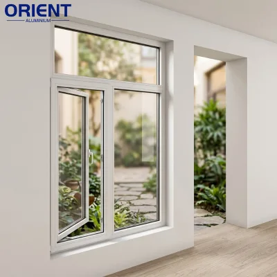 High Quality Sound Proof Easy Installation Free Maintenance Black Aluminium Swing Window for Homes