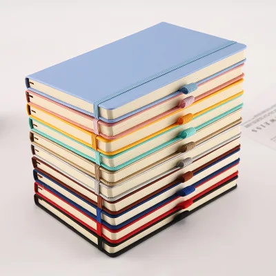 Stock Colorful Business Customized Bank Promotional Office Personalized PU Leather Notebook Hot Sell Journal Notebook A5