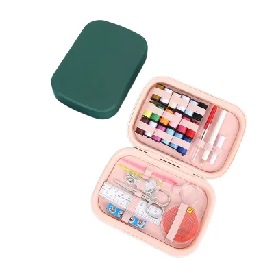 Portable Light Luxury Rectangular Needlework Box for Cross-border Needlework Bag Handmade DIY Sewing Tool