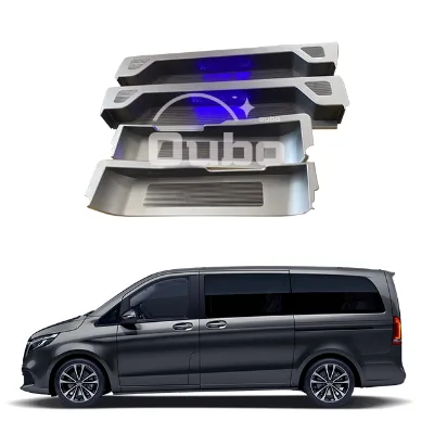 Applicable for Vito V-Class Aluminum Alloy Threshold Decorative Strip Door Sill Welcome Pedal W447 V250 V260 Door decoration