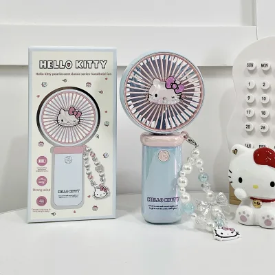 Cute Plastic Portable Mini Fan Handheld Desktop Dual-use Girl's Heart Instagrammable Trendy Silent Rechargeable Fans Gift