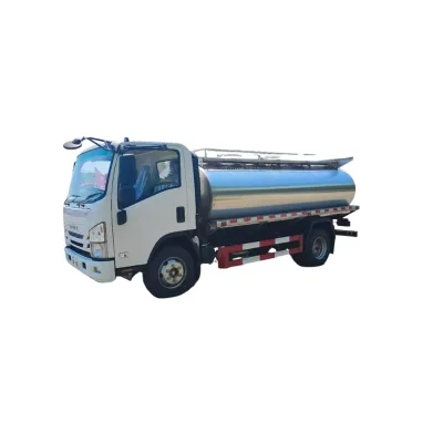 New 1SUZU 4x2 8cbm Milk Transport Van LHD RHD Internal Insulation 304 Stainless Steel Truck