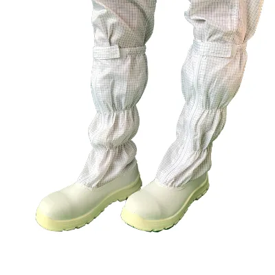 JEJOR Reusable Washable Oil Resistant Waterproof Steel Toe White PU Outsole Antistatic Working ESD Safety Boots