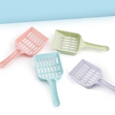 Wholesale Plastic Cat Litter Scoop Multi Color Cat Litter Shovel Pet Cleaning Tool Poop Litter Scoop for Cat Cleaning