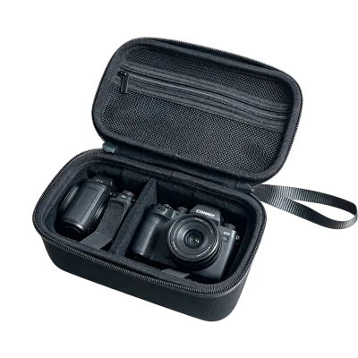 Waterproof EVA Camera Carrying Case with Hand Strap for DSLR & Small Cameras