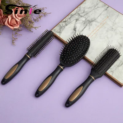 Plastic Nylon Pins Professional Wig Detangle Combs Paddle Hair Cushion Massage Brush