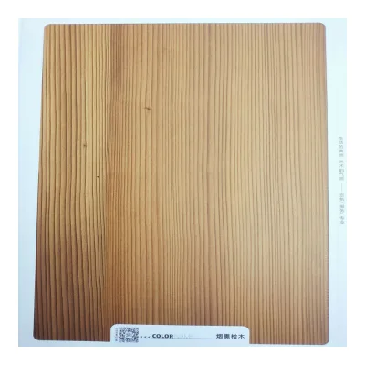 3mm Smoked Cypress Veneer Laminated Plywood Sheet E0 Formaldehyde Emission for Laser Cutting