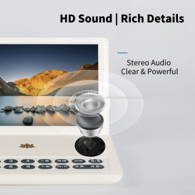 Factory price 5'' Portable Player | HD IPS Screen, Dual TF Card Support, Multi-Format Playback, white color