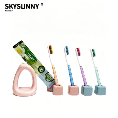 Crocodile Skin Texture Handle Adult Toothbrush Custom OEM Medium Soft Bristles Factory Wholesale