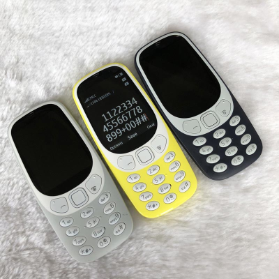 Original 3310 Dual-SIM 2017 Version Used Mobile Cell Phone Unlocked 2G GSM 900/1800 Elderly Dual Card Function GSM TF Card Phone