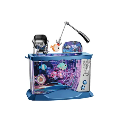 Cool B/O Simulation Electronic Fish tank Toys Electric Fishing Game for Children