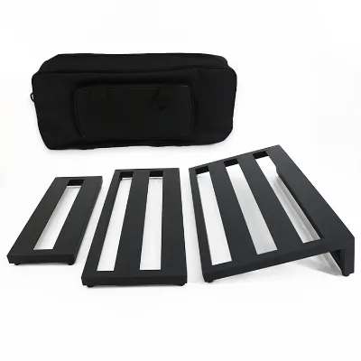 Wholesale Aluminum Guitar Pedalboard Portable Single Track Pedal Board with Non-Slip Surface & Storage Bag