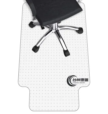 Modern PET Office Chair Mat with Lip for Home & Office Use Transparent Thick Sturdy Floor Mat with Studs