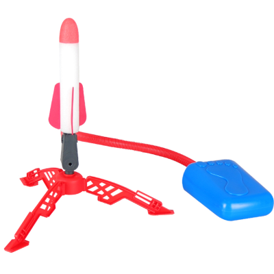 4 Foam Rockets and Toy Air Rocket Launcher Outdoor Rocket Gift for Boys and Girls Ages 3 Years and up Great for Outdoor Play