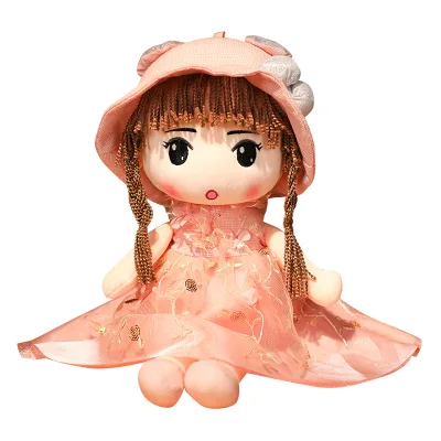 Dropshipping 45cm Kawaii Stuffed Plush Girl Toy Doll . Good Gift for Kids Baby Lover. Fairy Girl Dolls