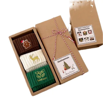 Luxurious Plush Christmas Stockings for Both Men Women Winter Gift OEM Brand Guangdong Wishing You Merry Christmas