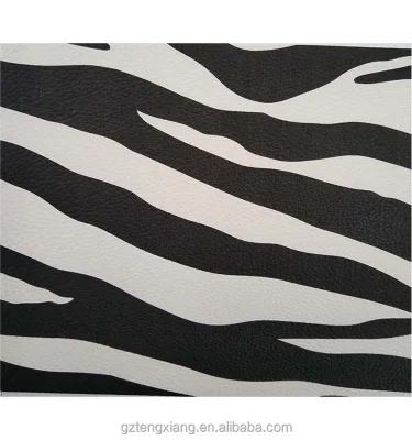 PU Leather case Bag Fabric Zebra Print Backpack Zebra Print Leather