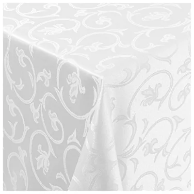 0.6mm Wholesale Luxury Waterproof Leather Table Cloth Embossing PVC Plastic Table Cover with Customized Logo Printing