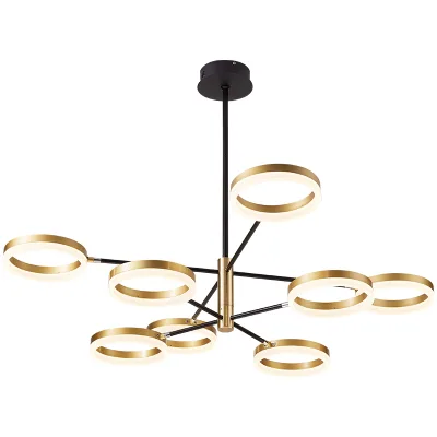 New Design Adjustable Droplight Golden Circular Led Chandeliers and Pendant Lamp Hanging Lamp Modern Pendant Lighting