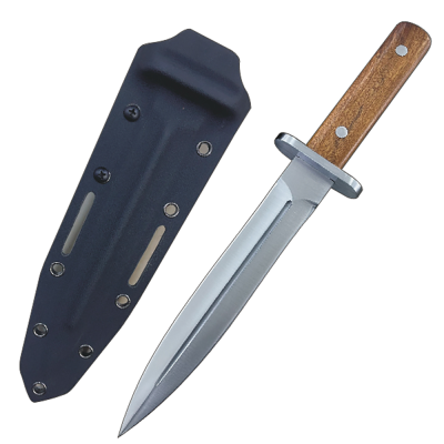 Outdoor Stainless Steel Ambidextrous Eco-Friendly Hunting Dagger Knife with Kydex Sheath 6-7.9in Blade