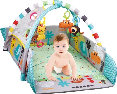 IVY BABY 3 in 1 Animal Gym With Ball Pit Play Mat Activity Baby Play Gym for Baby