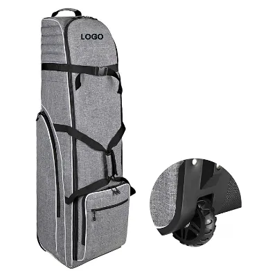 OEM & ODM Soft Sided Foldable Golf Travel Bag Resistant Polyester Cover with Shoe Compartment Custom Logo