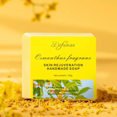 Wholesale Osmanthus Handmade Soap Organic Moisturize Lightening Features Deep Cleansing Soap with Smooth Skin Bathing