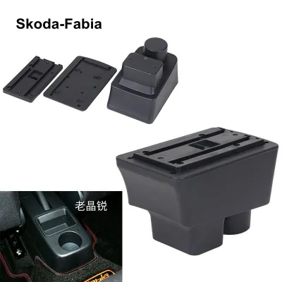 Automobile Auto Accessories Portable Car Seat Console Box Special Car Armrest Box Cover for VW Skoda Fabia/SkodaFabia