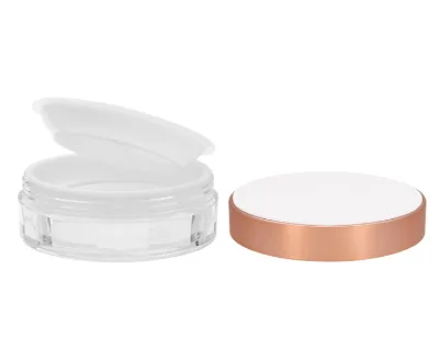 Leather Top Sheet Can Be 3D Printed Loose Powder Box Packaging Material No Leakage of Powder Elastic Net Portable Cosmetic