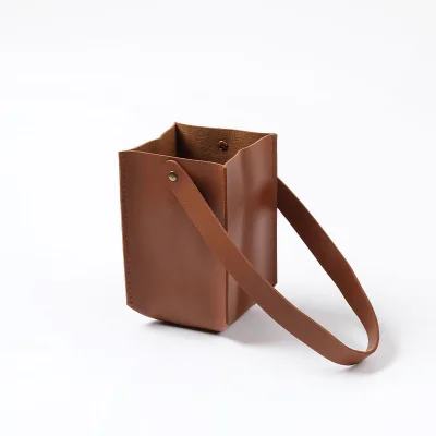 Dustproof Portable Coffee Cup Storage Bag for Travel Tote Bag with Shoulder Strap