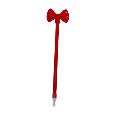 H-TONE Plastic Bow Pen  Decoration for Students Valentine's Day Ballpoint Pen