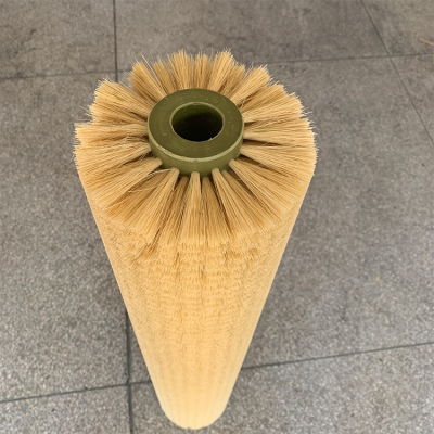 Sisal Roller Brush With Natural Tampico