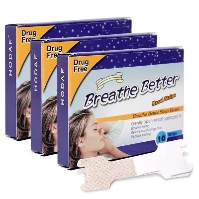 Home-use Gentle Skin-friendly Anti-snoring Patches Soft Adhesive Polyethylene Non-woven Fabric 10*7*1.5cm Ensuring Good Sleep