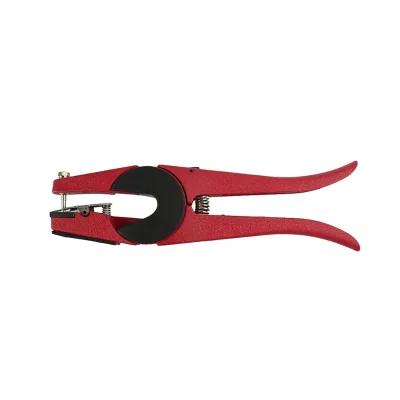 Durable Red Ear Tag Clamp for Farm and Breeding