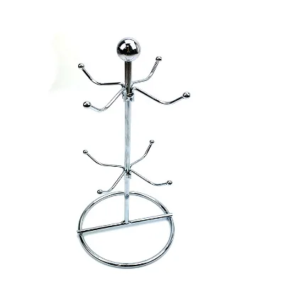 Factory Metal Coffee Mug Rack Tree Holder 4 Cup Storage for Home Kitchen Hotel Coffee Shop