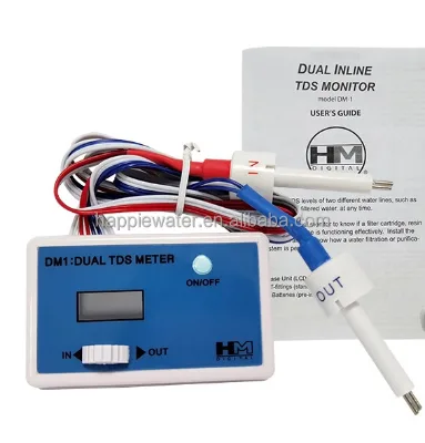 HM 1/4 Inch Dual Way DM 1 TDS Meters for RO Water Filter System