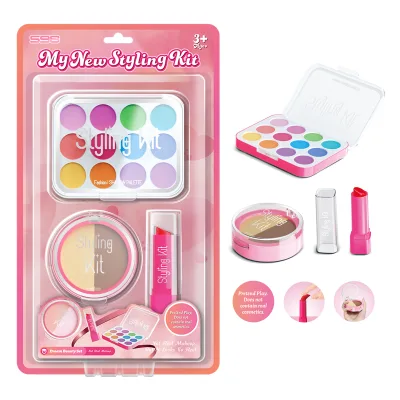 Birthday Gift Girl Playing House Emulation Safe Makeup Toys No Pretend Cosmetics Toy for Kids