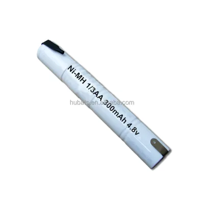 Ni-MH 1/3AA 300mAh 4.8v rechargeable battery pack for GPS navigator NiMH stick