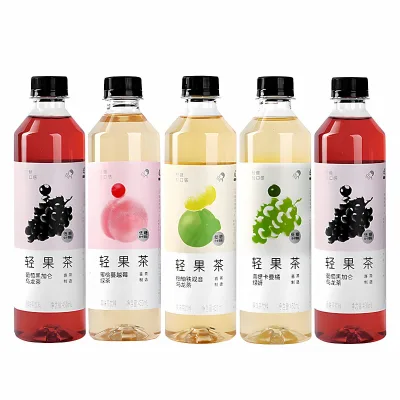 Low-price Wholesale Asian Light Fruit Tea Low Sugar & Calorie Juice Tea Beverage in Bottle 450ml